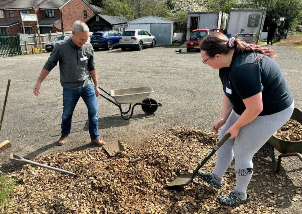 allottment april 2025 woodchip crew